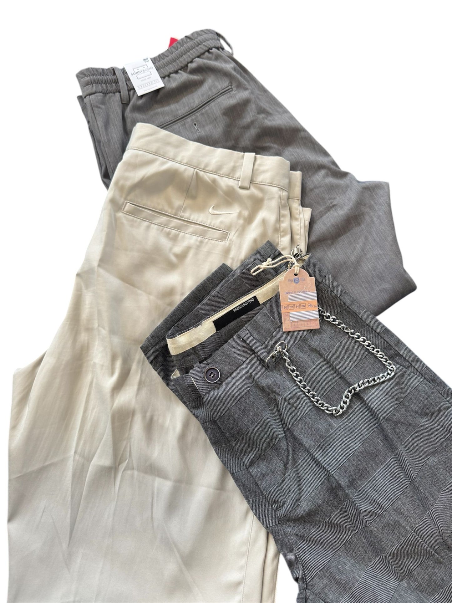 45 Kg - Pantaloni Uomo Crema Cotone €/Kg 7.00
