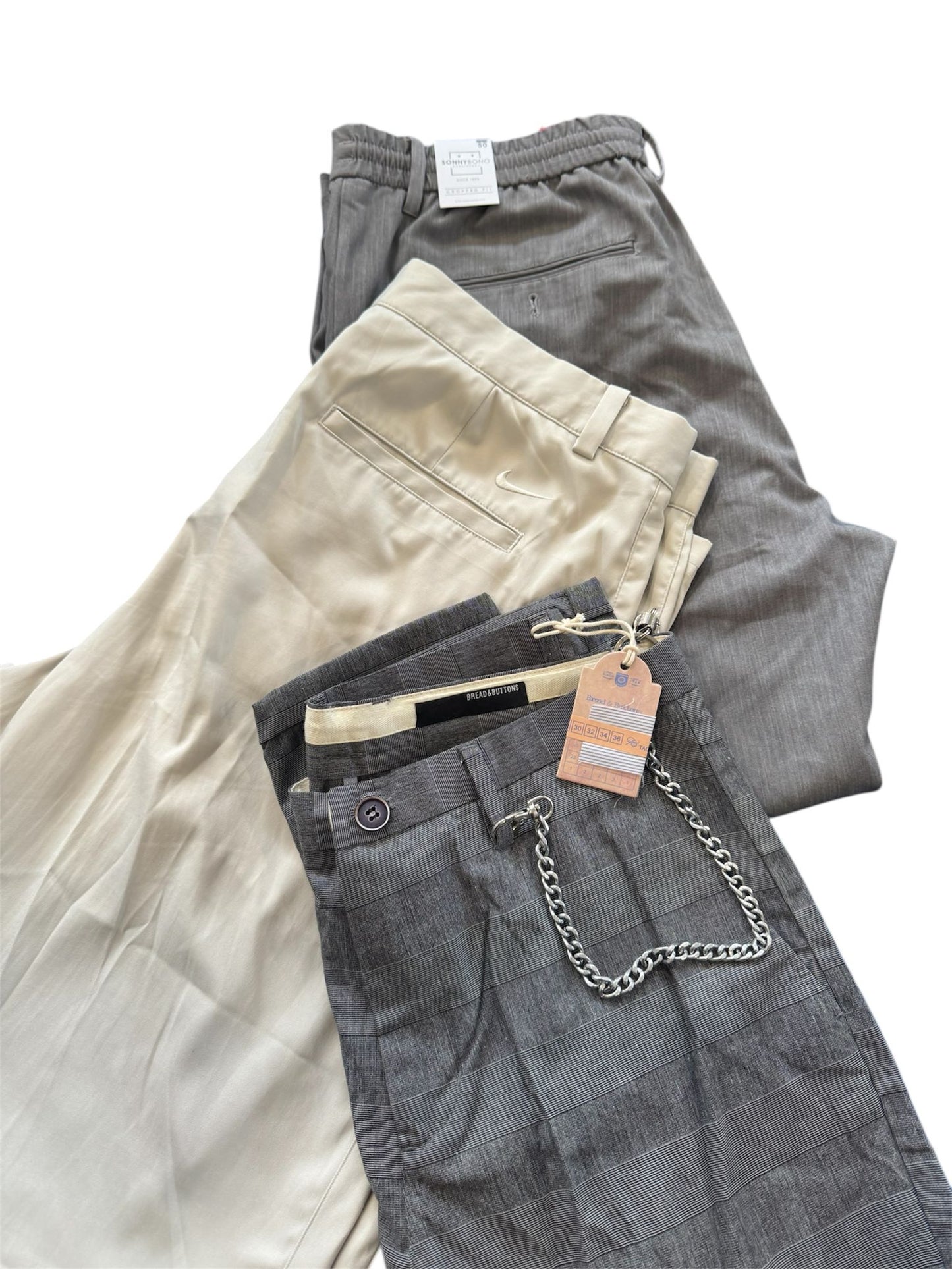 45 Kg - Pantaloni Uomo Crema Cotone €/Kg 7.00