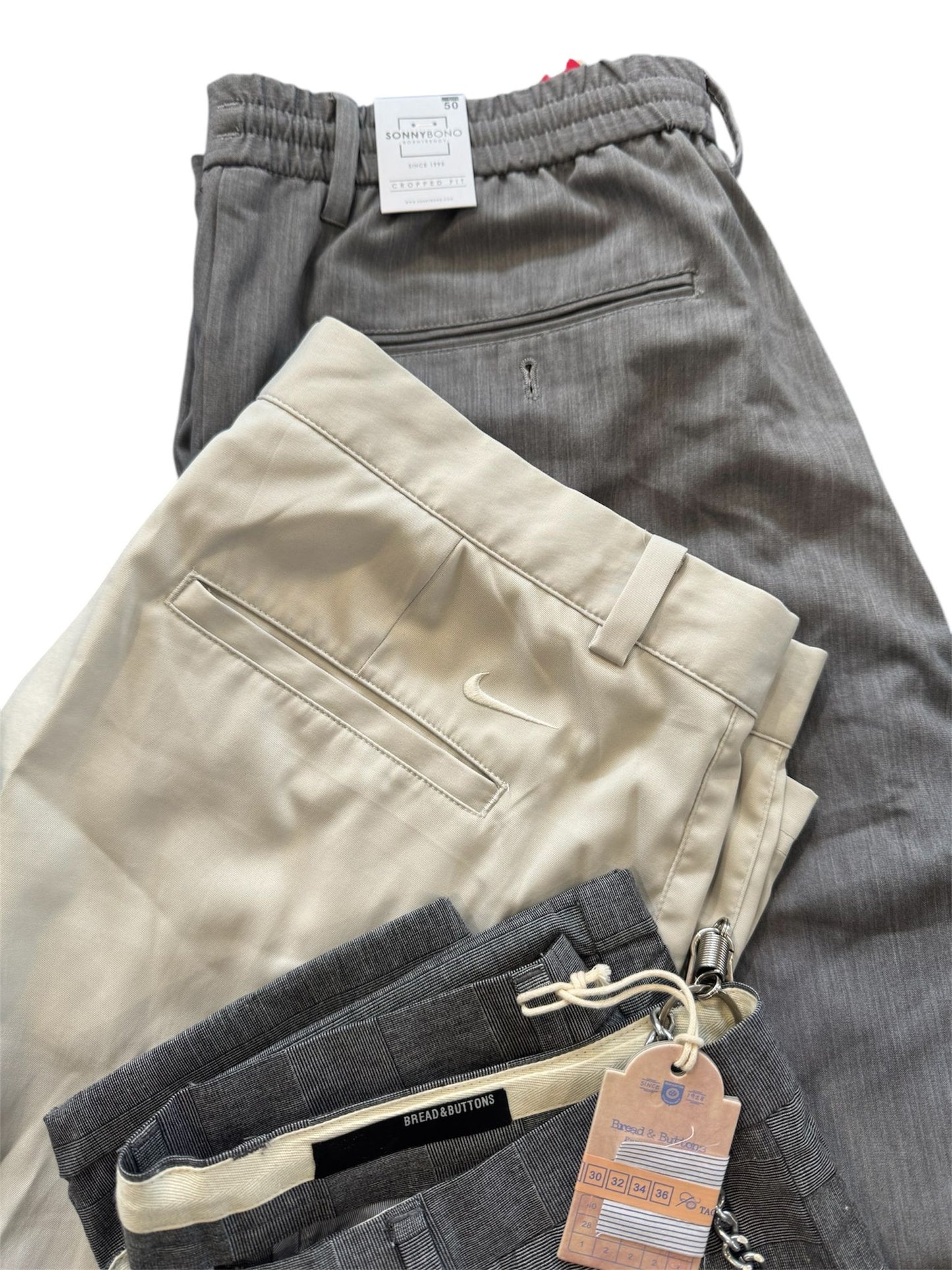 45 Kg - Pantaloni Uomo Crema Cotone €/Kg 7.00